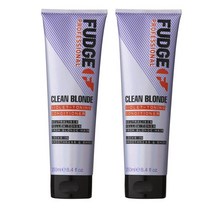 호주 퍼지 Fudge Conditioner 클린 블론드 바이올렛 토닝 퍼플 컨디셔너 250ml, 2팩