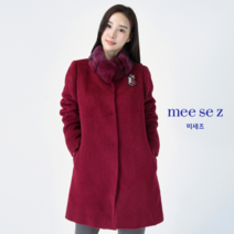 미세즈 미세즈 밍크카라 수리알파카 코트_M94HC05