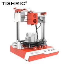 3D프린터 tishric k1 미니 3d 전문 교육 어린이 3d 인쇄 기계 diy 원, 빨간색, 에게