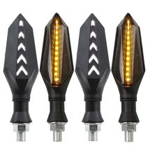 다용도 오토바이 LED 방향 지시등 램프 야마하 YZF R125 R1 R3 R6 MT-02, 05 2 pairs white
