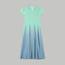세컨스킨(일반) [세컨스킨] 키즈 스마킹 그라데이션 캡슬리브드레스(7-9세)