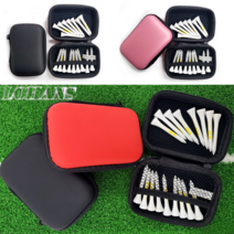 로한스 골프티 케이스 악세사리 보관 케이스 골프티 파우치, 블랙