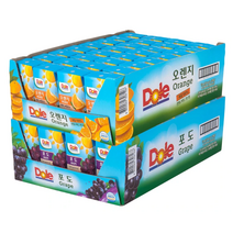 Dole 오렌지주스120ml x 32 + 포도 주스 120ml x 32