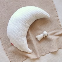 제이앤제나 고밀도 백수 누빔 달쿠션 수유쿠션 등쿠션 아기필로우, 달쿠션 백수화이트★커버만