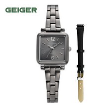 가이거(GEIGER) 여성 메탈 팔찌시계 GE1199GYS/밴드 증정
