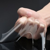 루빈 투명 방수테이프 DMA (양면) 가구 소품 고정 물로 씻어 재사용 가능한 실리콘 다용도 테이프 3M 행복한, 투명 방수테이프(양면) 2mm - 2cm*3m