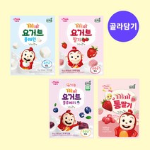 [골라담기] 프로엠 코코몽 까까 요거트 플레인 딸기 블루베리 큐브 스낵 10g 통딸기 7g / 유산균 아이과자 국산 원유 딸기 유기농 블루베리 아기간식, 4.까까 동결건조 통딸기 7g 1개
