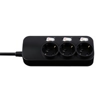 대성 플러스탭 블랙 개별스위치 3구 멀티탭 16A 250V, 블랙 개별형 3구_1m, 1개