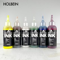 홀베인 아크릴 잉크 액상 아크릴물감 100ml, AI915로우엄버