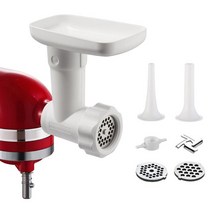 Kitchenaid 모든 액세서리 파스타 오븐 세트 액세서리 및 고기 분쇄기 키친 드 수직 믹서용 블렌더 액세서리, 03 White meat grinder
