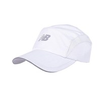 New Balance 남성 및 여성용 5패널 수분 흡수 기능성 모자 원 사이즈 화이트
