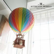 어센틱모델즈 열기구 모빌 드림캐쳐 인테리어 소품, 레드