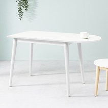 [카미코코] LPM 4컬러 반타원 1200X600 테이블, 올화이트