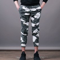스댕클럽 남여공용 밴드 스판 카모 조거 바지 SBJ2780