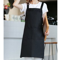 올데이몰 바리스타 앞치마, 블랙, 1개