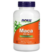 나우푸드 NOW Foods 마카 Maca 500mg 250 베지캡슐 Lepidium meyenii, 250 Count