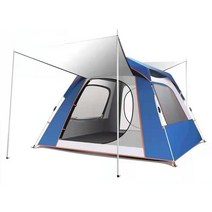 완전 자동 텐트 야외 3-4 사람 두꺼운 방비 2 사람 싱글 더블 캠핑 야외 캠핑 텐트 제조 업체, 비닐 업그레이드, 하늘색