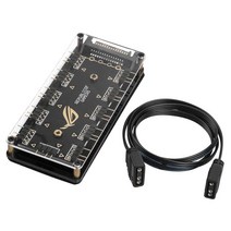 5V 3Pin RGB LED 스플리터 10 포트 허브 50CM 3 핀 연장 코드 제비에 적합, 한개옵션0