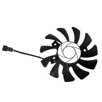 NONE HA8010H12F-Z 75MM 2Pin GTX1050Ti GPU 쿨러 듀얼 팬 용 MSI Geforce GTX 1050Ti GTX-1050-Ti-4GT-OC (1 개), 보여진 바와 같이