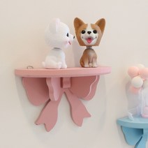 쭈bapha_마카롱 리본 벽선반 목재 장식 진열대 디스플레이 인테리어 걸이 컬러 포인트 예쁜♥LtMS, ♥LtMS블루