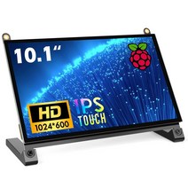 ROADOM 10인치 Raspberry Pi용 터치모니터 IPS 1024X600 터치스크린 소형 모니터 스피커 내장 Raspberry Pi 4321 Xbox PS4 Ubuntu Windows 7810에 적용 하나…