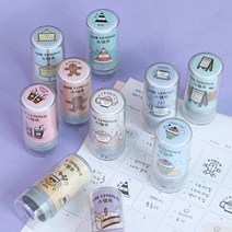 아이코닉 카페 다이어리 스탬프 26 GOOD, 1개, 잉크 색상