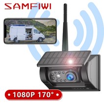 어라운드뷰 블랙박스 360도 3D 카메라 태양열 무선 후방 보기 백업 안드로이드 아이폰 폰 마그네틱 베이스 RV 자동차용 태양광 발전 및 내장 배터리 신제품, 1.C2032WIFI