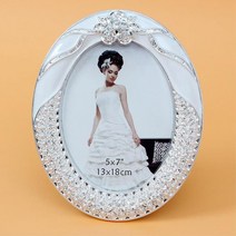 타원형 고급 탁자 전시용 사진액자 우아한 엑자 모던