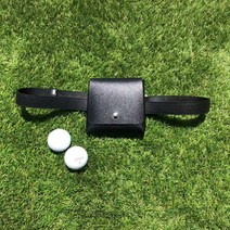 로로얼로이 골프 벨트 힙색 파스텔 파우치 공 허리백 공주머니 자석형, 블랙