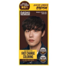 다슈 컬러 패스트 체인지 새치전용 염색제, 흑갈색, 6개