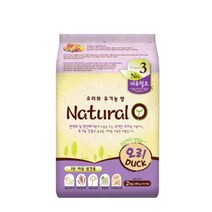 인터펫코리아 내추럴오 전연령 반려견용 영양사료 오리고기와 유기농쌀 2kg x 1개