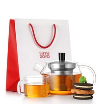 사마도요 유리 티팟 티포트 다기 다도 세트 T-106