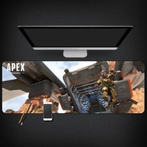Apex Legends 마우스 패드 에이펙스 레전드 마우스 패드 대형 컴퓨터 게임 노트북 키보드 마우스 장패드 책상 패드 pc 게임 모바일 게임 캐릭터 마우스패드, 06_400x900mm | 3mm