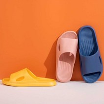 슬리퍼 커플 욕실 욕실화 미끄럼방지 폭신, 38-39 노란색