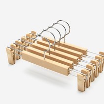 국내생산 자국방지 논슬립 바지걸이 옷걸이 모음, 바지걸이 베이지 10개