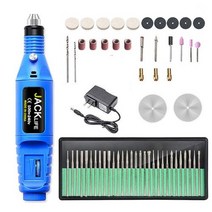 미니 드릴 전기 조각 펜 가변 속도 로타리 도구 키트 연삭 연마를위한, 01 blue-58pcs_02 EU