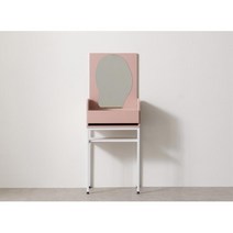 유니크 곡선형 거울 서랍형 폭좁은 경대 500 7컬러 디자인 학생 화장대, 상품선택, 그레이화이트