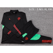 23-24 맨유 블랙 신형 하프반집업 축구트레이닝복 고퀄리티 버전