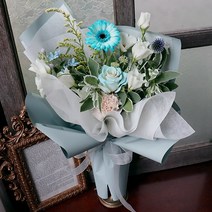 리리스 심플샤인 꽃다발 생화배송 정기구독 당일발송, 쇼핑백추가