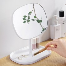 VJSLVKSL 거울 학생 여성 청소년 책상 메이크업 선물용 화장대 재고335EA, 퍼니파니쿠팡 핑크