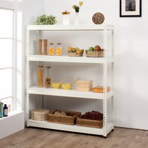 스피드랙 조립식 다용도 선반 150x50x210cm 4단, 블랙(MDF합판)