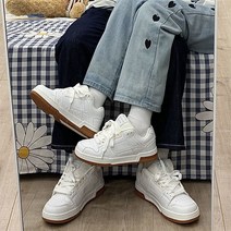 남여공용 화이트 운동화 춘추 스트랩 캐주얼화 컴포트 플랫