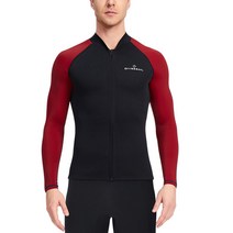 잠수복 탑스 1.5mm 프리미엄 네오프렌 잠수복 Sun-proof Surf Swim 카누 스쿠버 물 에어로빅 다이빙 찬물에서 스노클링 남성용 red S, XXL, 유형3
