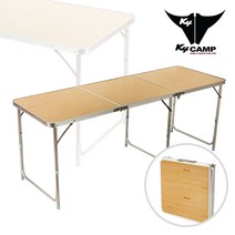 18060 3판3단 테이블-우드내열코팅/캠핑테이블/오토캠핑, 단품