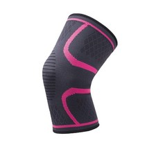 무릎 팔꿈치 보호대 탄성 무릎 패드 나일론 스포츠 1 개 기어 Patella Brace 조깅 농구 배구 지지, 04 분홍색_04 XXL