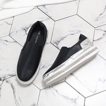 4cm 큐빅 테이핑 키높이 통굽 슬립온