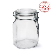 이태리 피도 유리병 투명 1000ML피도병밀폐용기, 단품