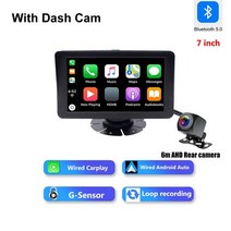 전기차 충전기 한국형 케이블 인치 글로벌 네트워크 유선 애플 카플레이 앰프 대시 보드 카메라 자동차 비디오 자동차 네비게이터와 안드로이드 자동, 6m 후방 카메라 포함, 없음