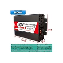 순수정현파 인버트 인버터 파워뱅크 12V 220V 순수 정현파 인버터 1000W 1600W 3000W DC 24V 48V 60V AC 변환기 자동차 태양광 변압기, 220V-240V 60HZ