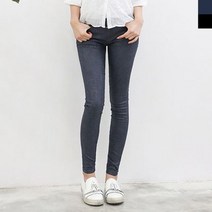 스키니 여성용 데일리 패션 의류 슬림핏 코팅 청바지